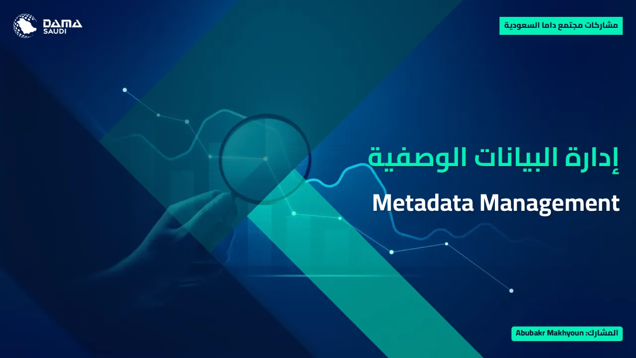 الشكل ١: إدارة البيانات الوصفية